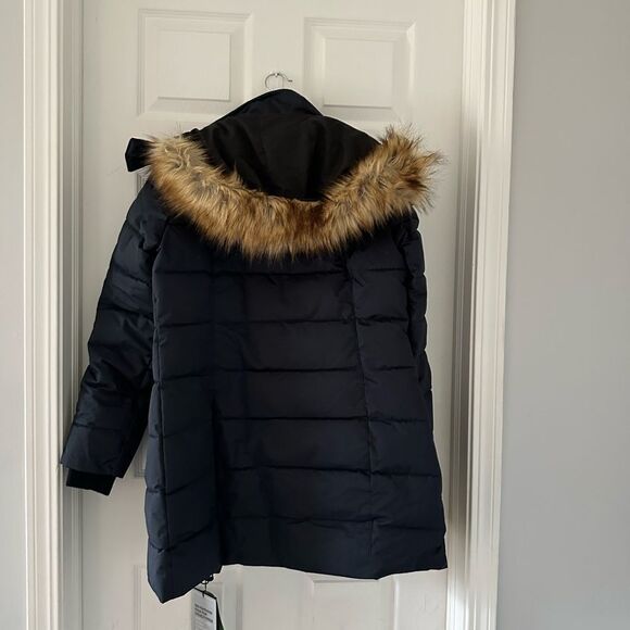 Noize Hannah Faux Fur-Trim Parka Navy blue  size s - Picture 6 of 7